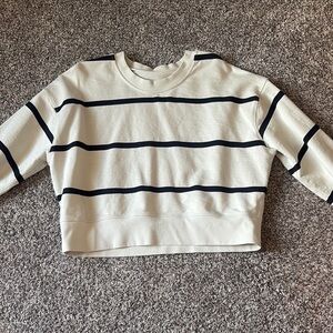 Cropped crew sweatshirt